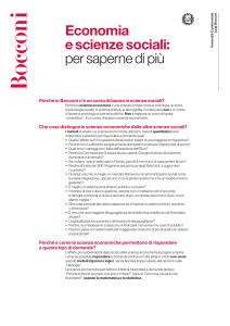 Economia e scienze sociali: per saperne di più