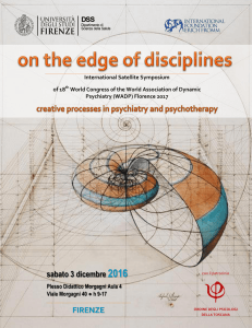 on the edge of disciplines - Unifi Psicologia