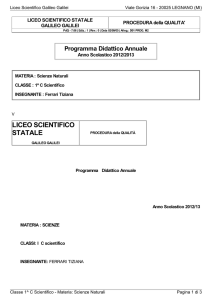 liceo scientifico statale - `Galileo Galilei`