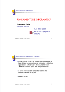 fondamenti di informatica