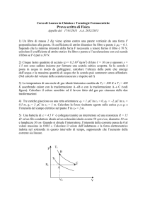 Prova scritta di Fisica