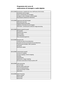Programma del corso di elaborazione di immagini e audio digitale