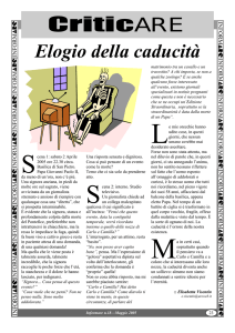 CriticARE Elogio della caducità