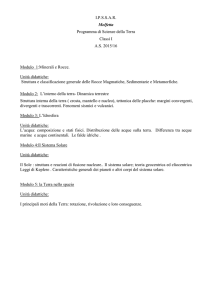 Programmi SCIENZE DELLA TERRA