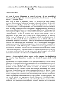 L`amore oltre le stelle​. Intervista a Vito Mancuso su scienza e filosofia