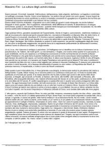 La cultura degli uomini-massa