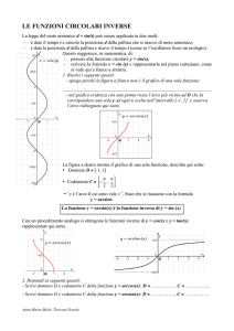 le funzioni circolari inverse