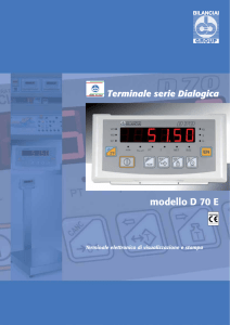 modello D 70 E - Bilanciai Sud