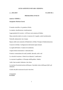 III A Chimica prof. Garosi.odt - Liceo Artistico "Bruno Munari"