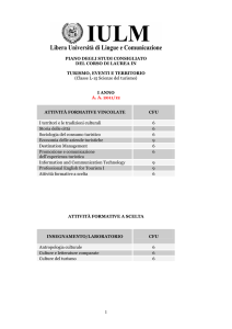 Turismo eventi e territorio consigliato