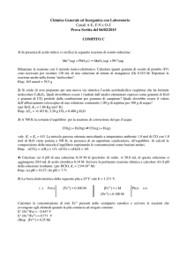 Corso di Chimica Generale ed Inorganica con Laboratorio