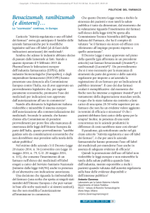Bevacizumab, ranibizumab (e dintorni)…