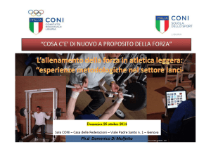 D. Di Molfetta - L`allenamento della forza in atletica