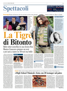 Baby-sitter (cinofila) in una fiction Rai Bianca Guaccero prepara un