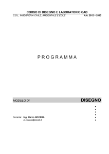 Programma Disegno 20.. - Dipartimento di Ingegneria Civile
