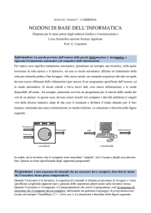 scarica le dispense - Istituto Angioy Carbonia, Corso di Informatica