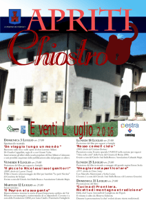 DOMENICA 3 LUGLIO ore 21:00 Spettacolo