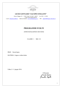 1B - Liceo classico "Jacopo Stellini"