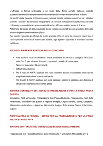 L`Ufficiale in ferma prefissata è un ruolo delle forze armate italiane