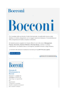 Giornate di Orientamento in Bocconi