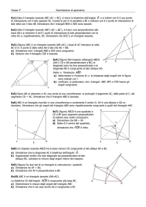 Esercizi di geometria
