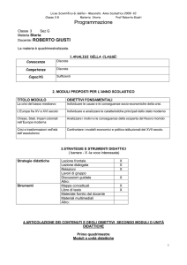 Programmazione - Liceo Scientifico "Galileo Galilei" Macerata
