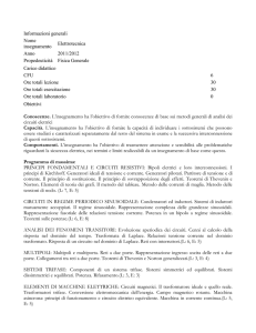 ELETTROTECNICA (9 CFU)