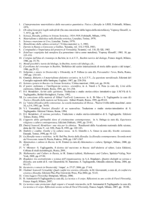 1. L`interpretazione materialistica della meccanica quantistica. Fisica