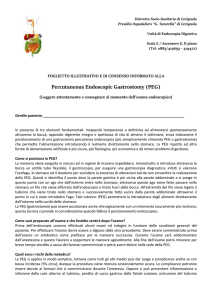 Percutaneous Endoscopic Gastrostomy (PEG)