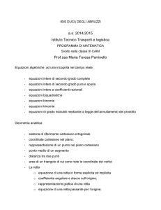 a.s. 2014/2015 Istituto Tecnico Trasporti e logistica Prof.ssa Maria