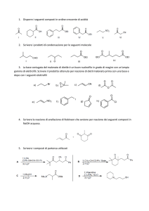 1. Disporre i seguenti composti in ordine crescente di acidità 2