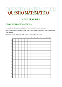 crucinumero senza schema - IIS Niccolò Machiavelli