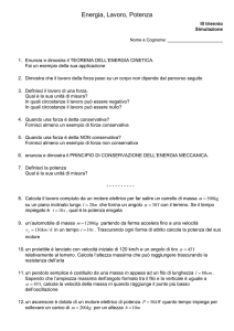 Energia, Lavoro, Potenza