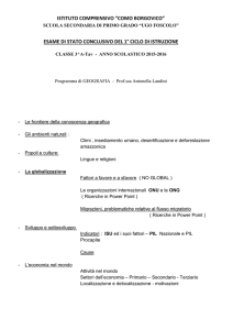 Geografia - Istituto Comprensivo Como Borgovico