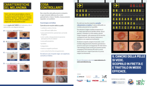 CARATTERISTICHE DEL MELANOMA COSA CONTROLLARE?