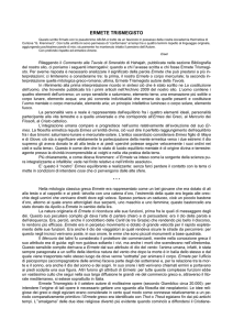 Ermete Trismegisto - ACCADEMIA ERMETICA DI ROMA "G
