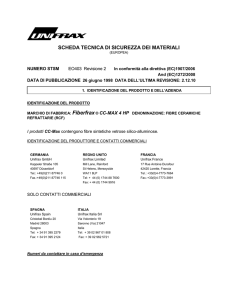 scheda tecnica di sicurezza dei materiali