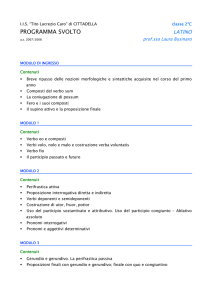 programma svolto - Liceo "Tito Lucrezio Caro"