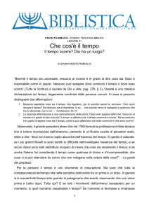 Che cos`è il tempo