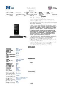 Pavilion a6680.it Quick Info Codice Modello processore ram hard