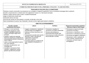 italiano – classe seconda - Istituto Comprensivo di Orzinuovi