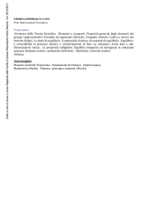 Struttura della Tavola Periodica . Elementi e composti. Proprietà