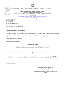 Circolare n. 271 - CONFERENZE ASTROFISICA