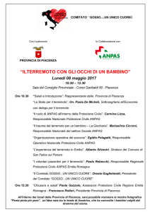 “ILTERREMOTO CON GLI OCCHI DI UN BAMBINO”