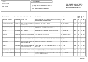 CSRC072017 ELENCO DEI LIBRI DI TESTO ADOTTATI O