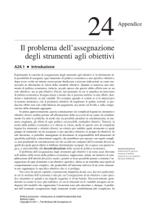 Il problema dell`assegnazione degli strumenti agli