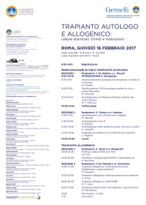 Programma - Università Cattolica del Sacro Cuore