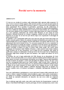 Perché serve la memoria