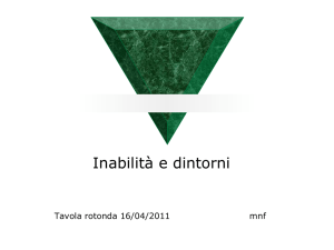 Inabilità e dintorni