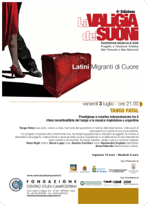 Latini Migranti di Cuore - La valigia dei suoni 2017